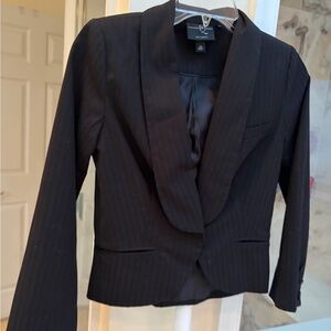 Alexander McQueen Black Pinstripe Women's Blazer